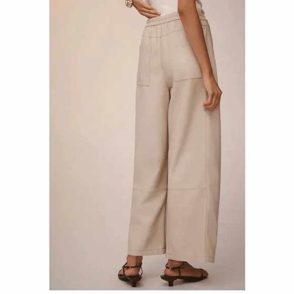 Pilcro Cream Izzie Wide-Leg Pants NWT Medium - Picture 2 of 4